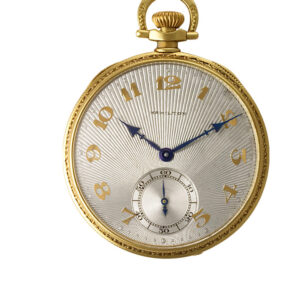 Hamilton Open face pocket watch 922 14k yellow gold dial 42mm Manual watch