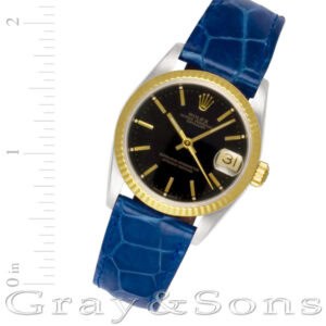 Rolex Datejust 68273 18k & steel 30mm auto watch