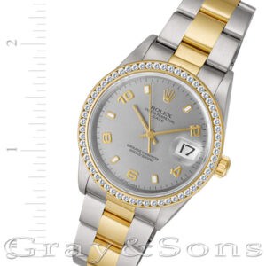 Rolex Date 15203 18k & steel 34mm auto watch