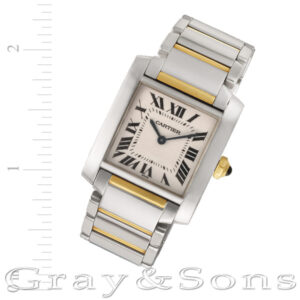 Cartier Tank Francaise W51012Q4 18k & steel 25mm Quartz watch