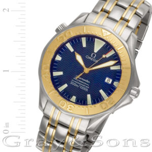 Omega Seamaster 2455.80 18k & steel 41.5mm auto watch