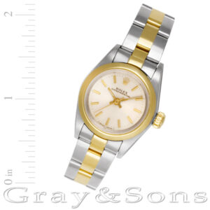 Rolex Oyster Perpetual 67183 18k & steel 26mm auto watch