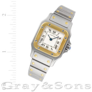 Cartier Santos w20012C4 18k & steel 24mm Quartz watch