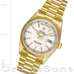 Rolex Day-Date 18238 18k 36mm auto watch