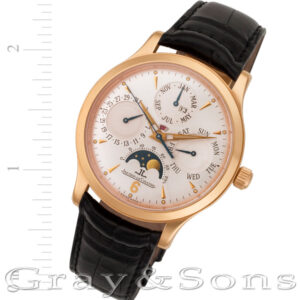 Jaeger LeCoultre Master Control 140.2.80 18k pink gold 37mm auto watch