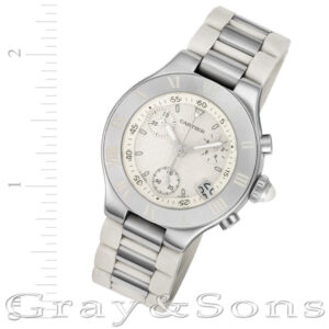 Cartier Chronoscaph 21 W10197U2 stainless steel 33mm Quartz watch