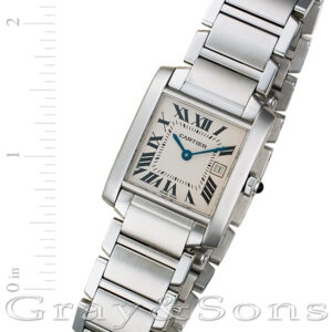 Cartier Tank Francaise W51011Q3 stainless steel 25mm Quartz watch