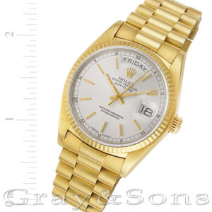 Rolex Day-Date 18038 18k 36mm auto watch