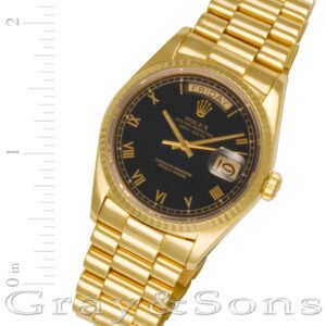 Rolex Day-Date 18038 18k 36mm auto watch