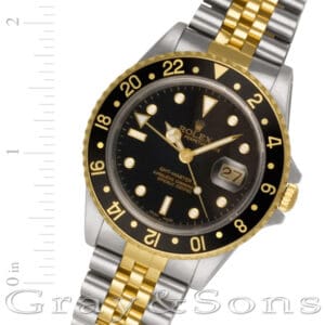 Rolex GMT-Master II 16713 18k & steel 40mm auto watch