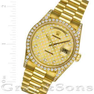 Rolex Day-Date 18388 18k 36mm auto watch