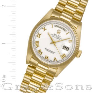 Rolex Day-Date 18038 18k 36mm auto watch