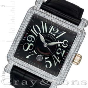 Franck Muller king conquistador 10000sc 18k white gold 45mm auto watch