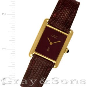 Cartier Tank plaque 23mm Manual watch