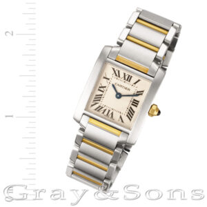 Cartier Tank Francaise W51007Q4 18k & steel 20mm Quartz watch