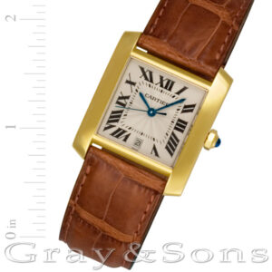 Cartier Tank Francaise W5000156 18k 27mm auto watch