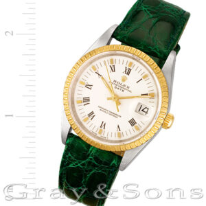 Rolex Date 15223 18k & steel 34mm auto watch