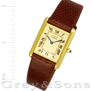 Cartier Tank 8327D vermeil mm Quartz watch