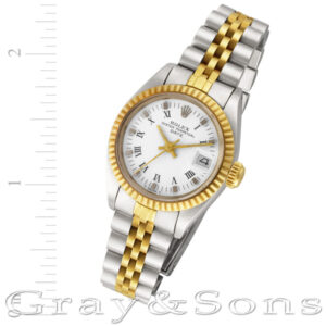 Rolex Date 6917 18k & steel 26mm auto watch