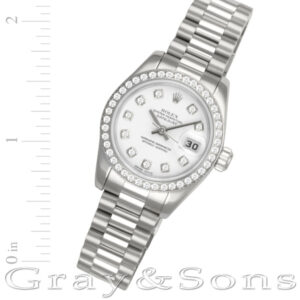 Rolex Datejust 179136 platinum 26mm auto watch