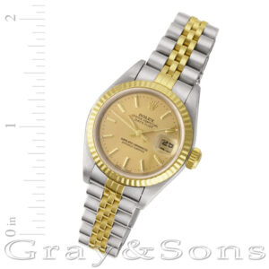 Rolex Datejust 69173 18k & steel 26mm auto watch