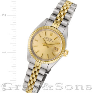 Rolex Date 6917 stainless steel 26mm auto watch