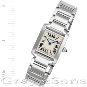 Cartier Tank Francaise W51008Q3 stainless steel 20mm Quartz watch