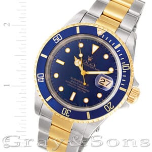 Rolex Submariner 16613 18k & steel 40mm auto watch