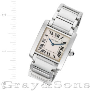 Cartier Tank Francaise W51011Q3 stainless steel 25mm Quartz watch