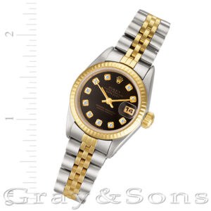 Rolex Datejust 79173 18k & steel 26mm auto watch