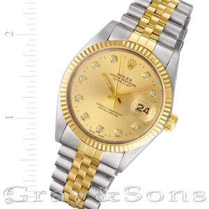 Rolex Datejust 16013 stainless steel 36mm auto watch