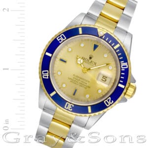 Rolex Submariner 16613 18k & steel 40mm auto watch