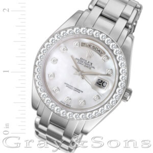 Rolex Masterpiece 18946 platinum 38mm auto watch