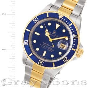 Rolex Submariner 16613 18k & steel 40mm auto watch