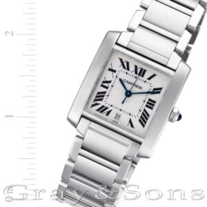 Cartier Tank Francaise W51002Q3 stainless steel 28mm auto watch