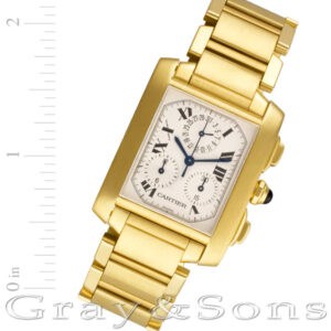 Cartier Tank Francaise W50005R2 18k 36mm Quartz watch