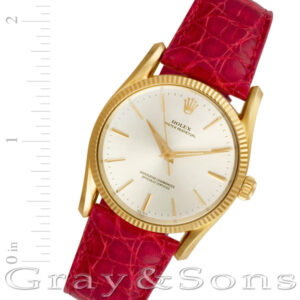 Rolex Bombay 1011 18k rose gold 33mm auto watch