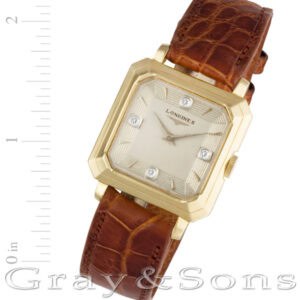 Longines Tonneau 14k 27mm Manual watch