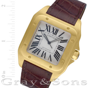 Cartier Santos 100 W20071Y1 18k 41mm auto watch