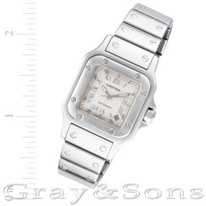 Cartier Santos w20054d6 stainless steel 24mm auto watch