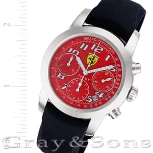 Girard Perregaux Ferrari 8028 18k white gold 40mm auto watch