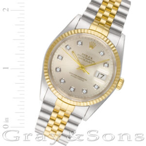 Rolex Datejust 16233 18k & steel 36mm auto watch