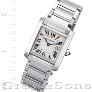 Cartier Tank Francaise W51011Q3 stainless steel 25mm Quartz watch