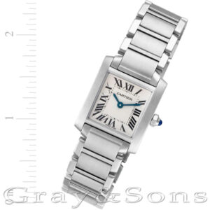 Cartier Tank Francaise W51008Q3 stainless steel 20mm Quartz watch