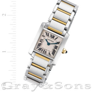 Cartier Tank Francaise W51007Q4 18k & steel 20.5mm Quartz watch