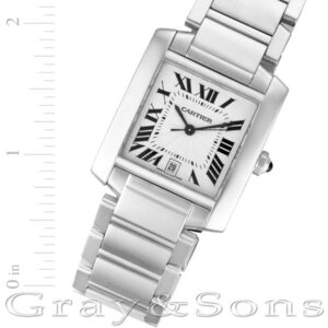 Cartier Tank Francaise W51002Q3 stainless steel 28mm auto watch