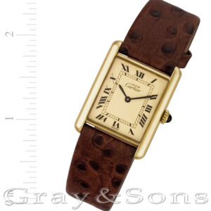 Cartier Tank plaque 23mm Manual watch