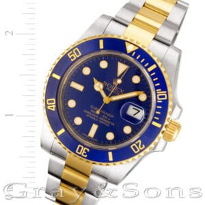 Rolex Submariner 116613LB 18k & steel 40mm auto watch