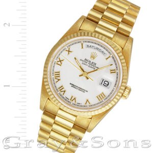 Rolex Day-Date 18238 18k 36mm auto watch