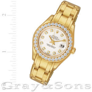 Rolex Pearlmaster 80298 18k 29mm auto watch